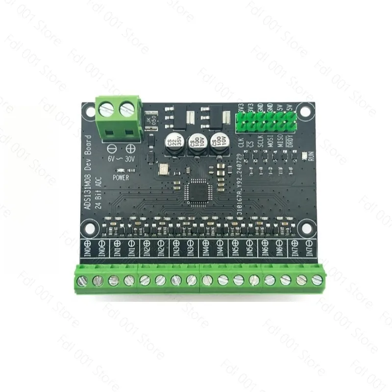 ADS131M08 module 24-bit high-precision ADC module, 8-channel differential input