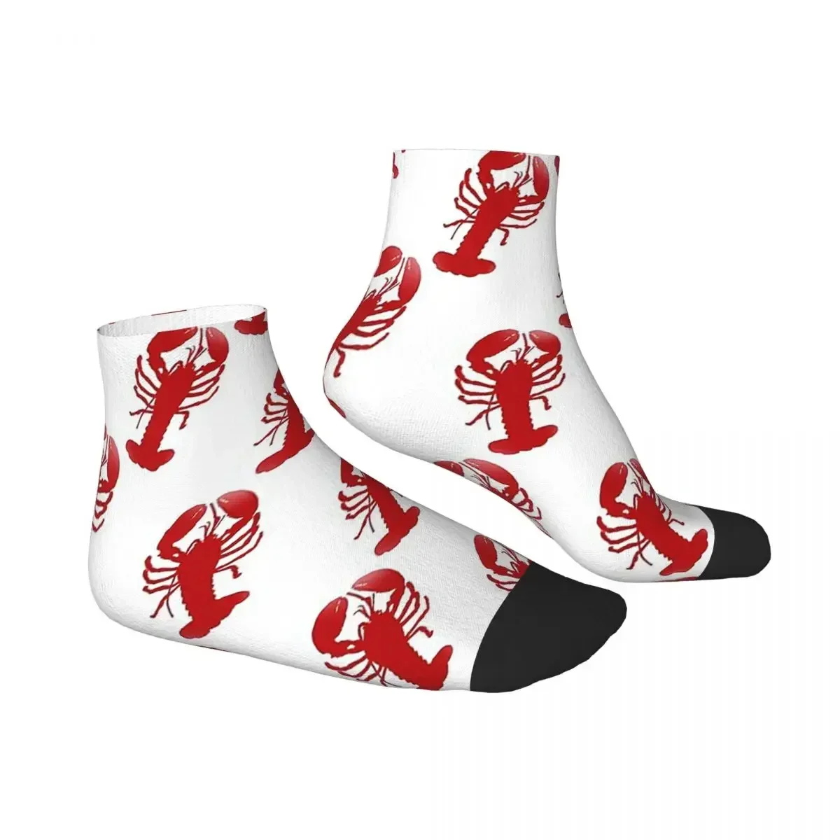 الأحمر جراد البحر تكرار نمط الجوارب Harajuku جوارب فائقة النعومة كل موسم الجوارب اكسسوارات للرجل المرأة هدايا عيد الميلاد