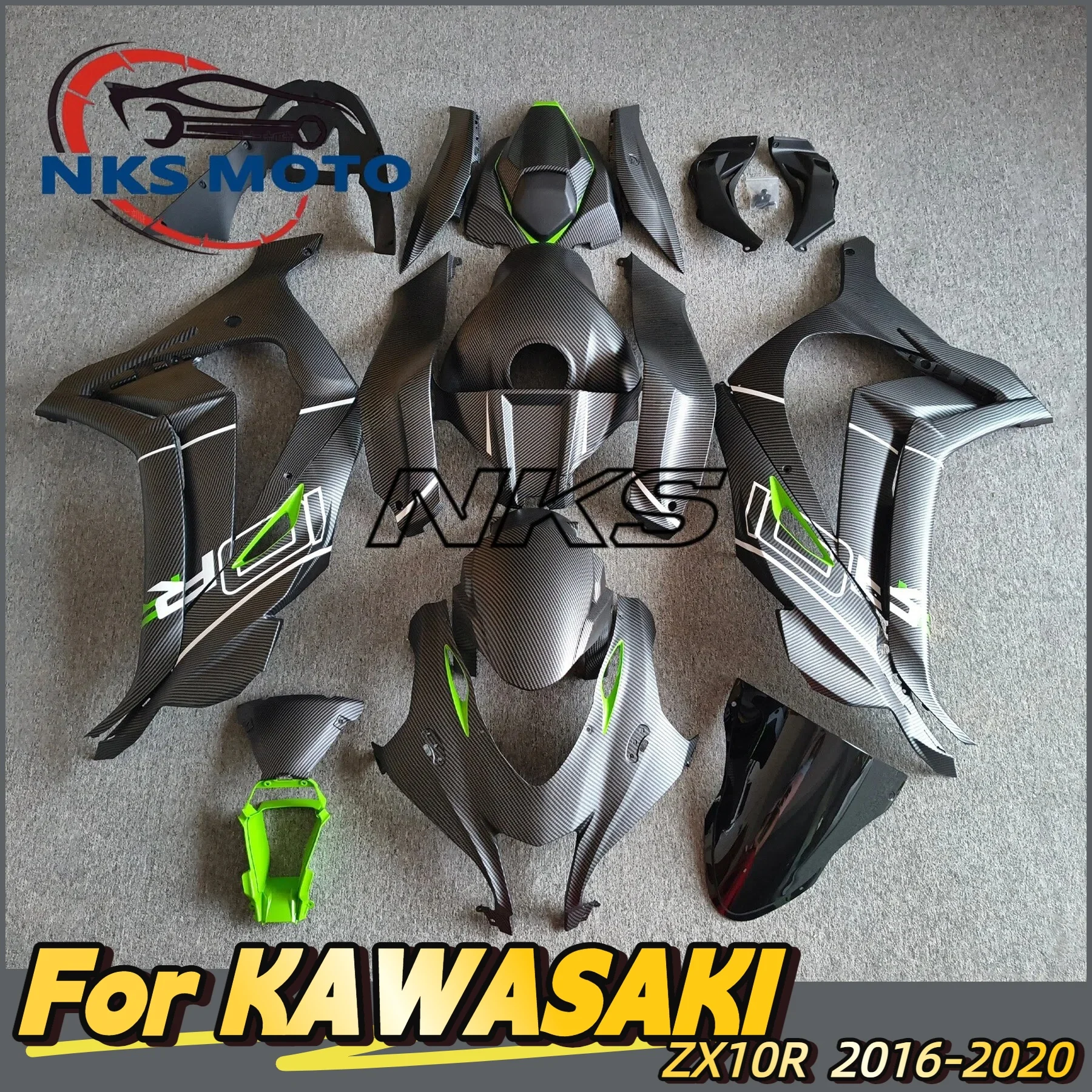 Custom Color Fairing Kit ABS Plastic For Kawasaki ZX‑10R 2016 2017 2018 2019 2020 ZX10R 16 17 18 19 20 Motorcycle Full Body Set