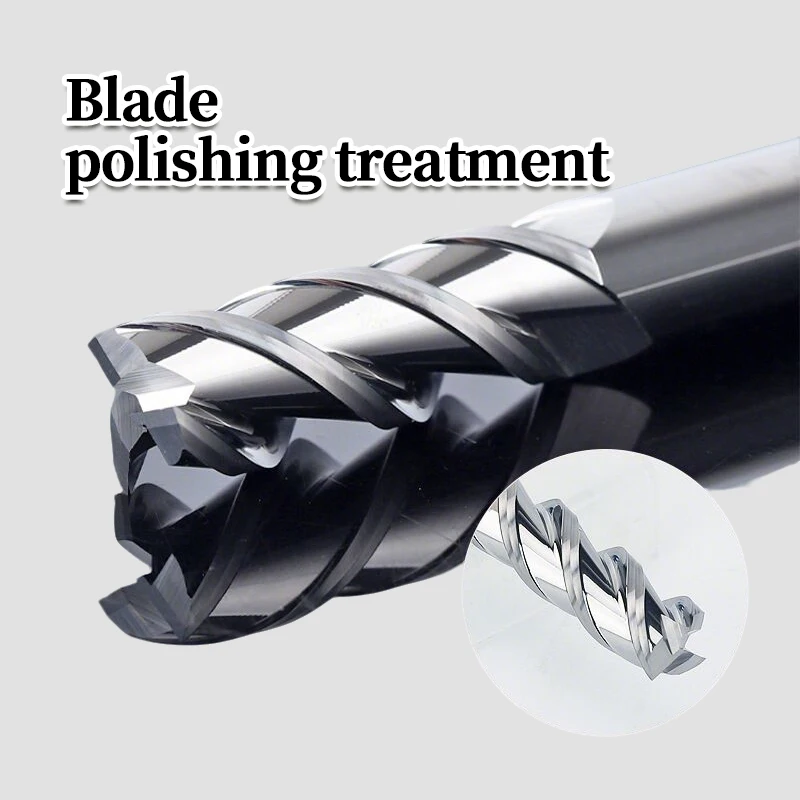 3 Nuten Aluminium-Schaftfräser 1 1,5 2 2,5 3 3,5 4 5 6 8 10 12 14 16 18 20 mm DLC-Beschichtung Schaftfräser U-Nut-Fräser Fräser