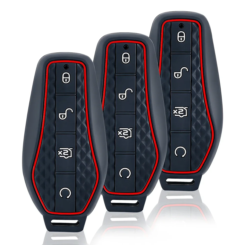 Silicone Car Key Case For BYD Atto 3 Han EV Dolphin Durable Second Song Pro Tang Dm QIn PLUS MAX Yuan Key Holder Cover