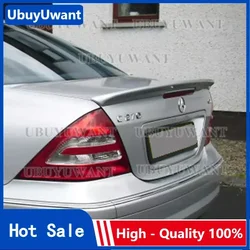 W203 Carbon Fiber/FRP Rear Wing Lip Spoiler For Benz-Benz C-class W203 C180 C200 C260 C320 2001 2002 2003 2004 2005 2006
