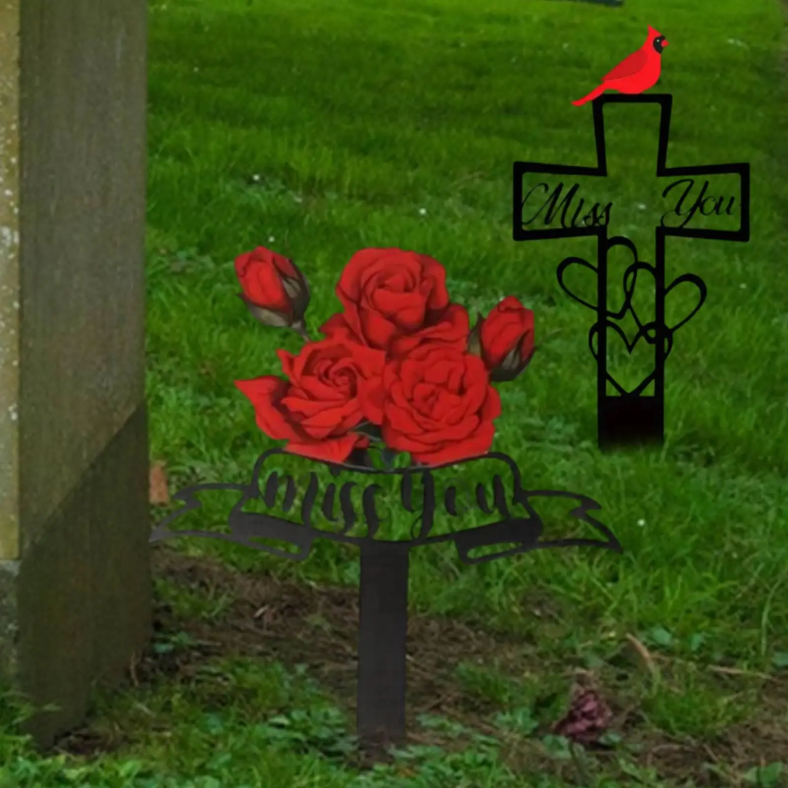 

Sympathy Memorial Grave Stake Weatherproof Garden Cemetery Decoration Outdoor Marker for Brothers Friends