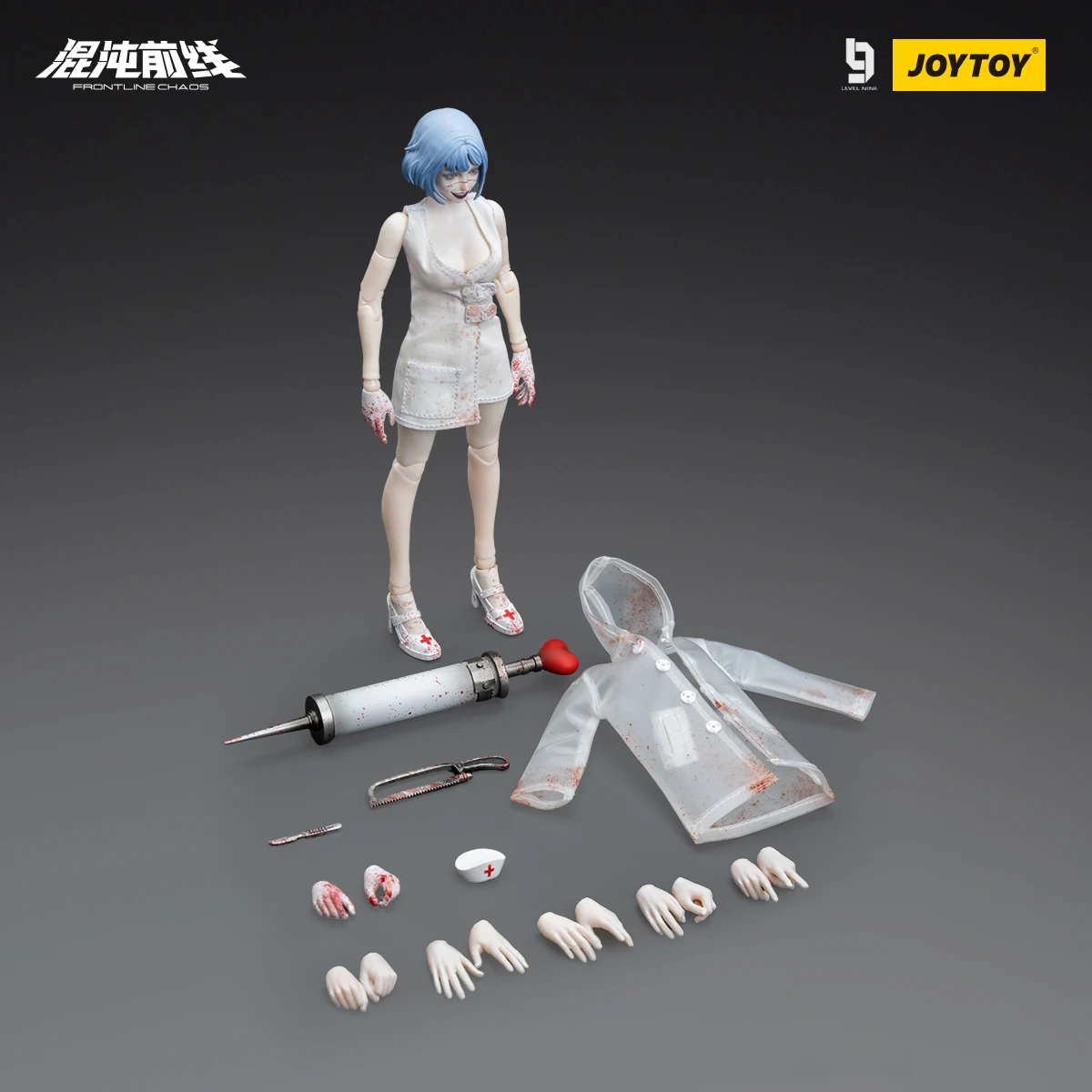 [W MAGAZYNIE] JOYTOY LEVEL NINE 1/12 figurka FRONTLINE CHAOS 2 szt. Anime Model wojskowy kolekcja zabawek prezenty świąteczne