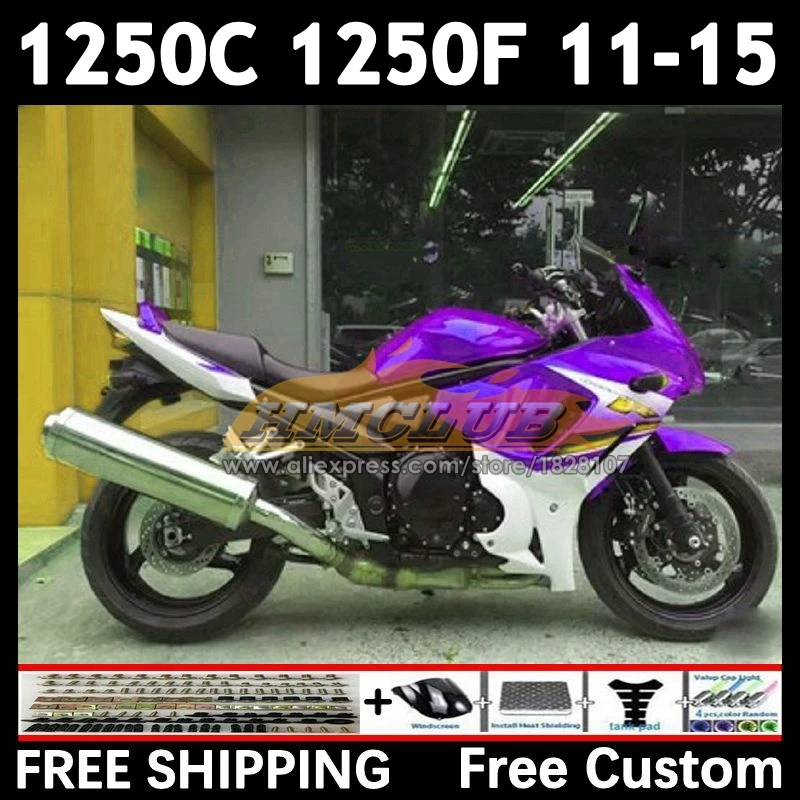 Bandit For SUZUKI GSX1250F GSX1250 FA C 11 12 13 14 15 35No.53 White purple GSXF1250 GSX1250C 2011 2012 2013 2014 2015 Fairings