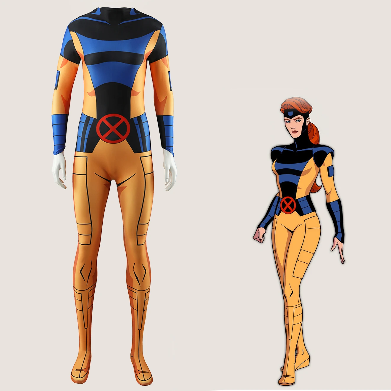 X-Men Phoenix Cosplay Jean Grey Summers Costume Superhero 3DPrinted Bodysuit X-Men Jean Spandex Outfit Cosplay Halloween Costume