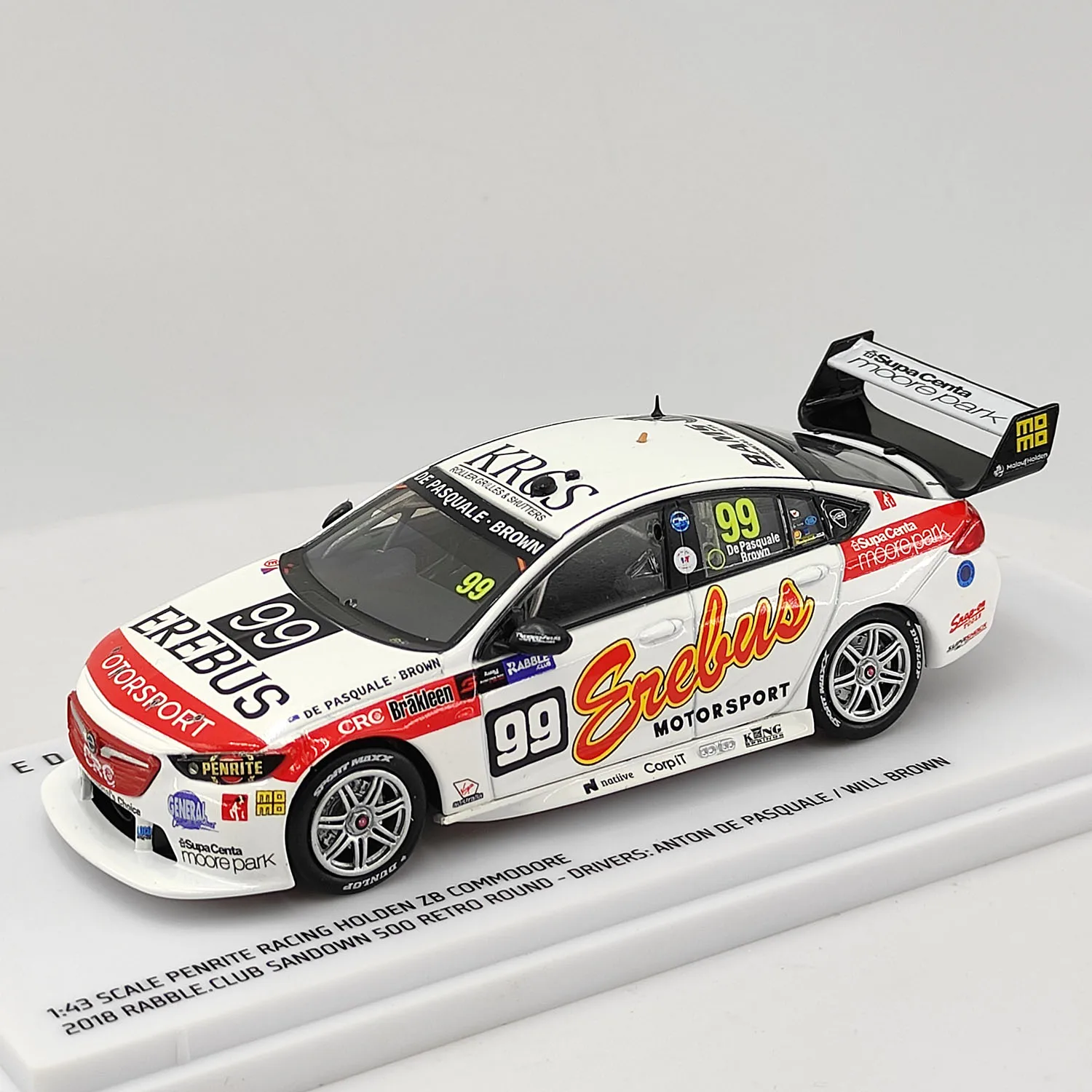 Diecast AUTÉNTICO Escala 1:43 Holden ZB COMMODORE 2018 # Adorno de exhibición de recuerdo de regalo de juguete coleccionable modelo de coche de aleación 99