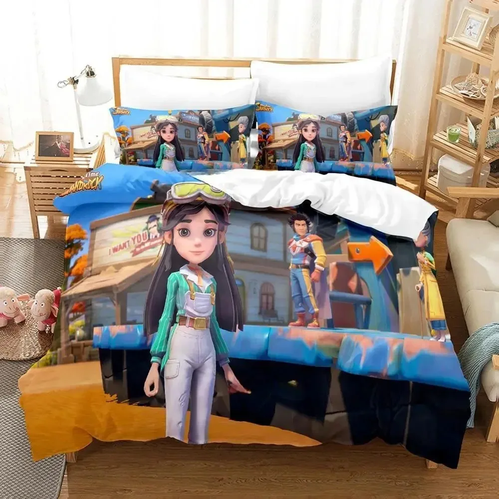 3d Print Anime Game My Time At Sandrock Bedding Set Single Twin Full Queen King Size Bed Set Adult Kid Bedroom Duvet Cover Sets