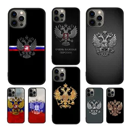 Russia Flag national emblem Phone Case For iPhone 17 Air 16 15 14 11 12 13 Pro MAX Plus coque Cover Shell