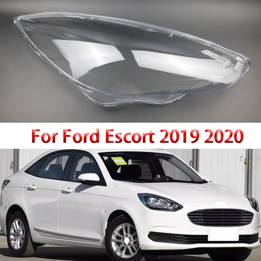

For Ford Escort 2019 2020 Front Headlamp Cover Transparent Headlight Shell Lens Plexiglass Replace Original Lampshade