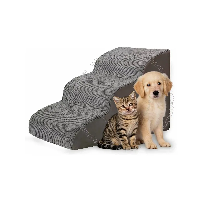 3 Step Dog Ramp & Stairs for Sofa & Chair - Non-slip sturdy pet steps for small dogs and cats