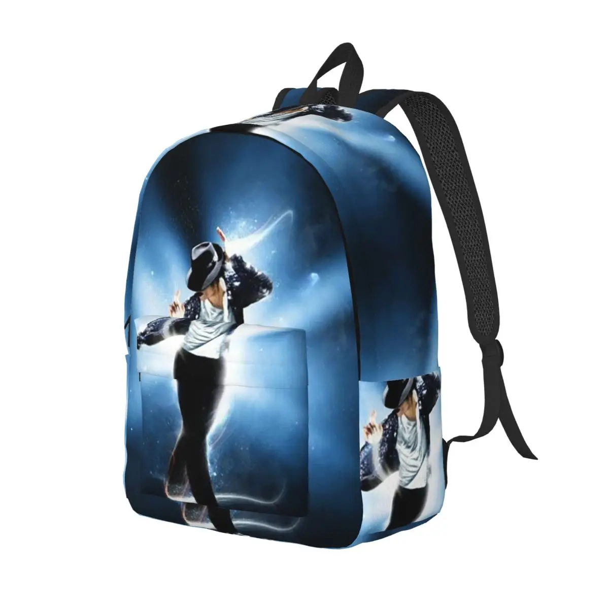 Michael Jackson Musicians Singers Dancers Student Backpack School Bag Hiking Travel Daypack for Men Women Bookbag Shoulder Bags