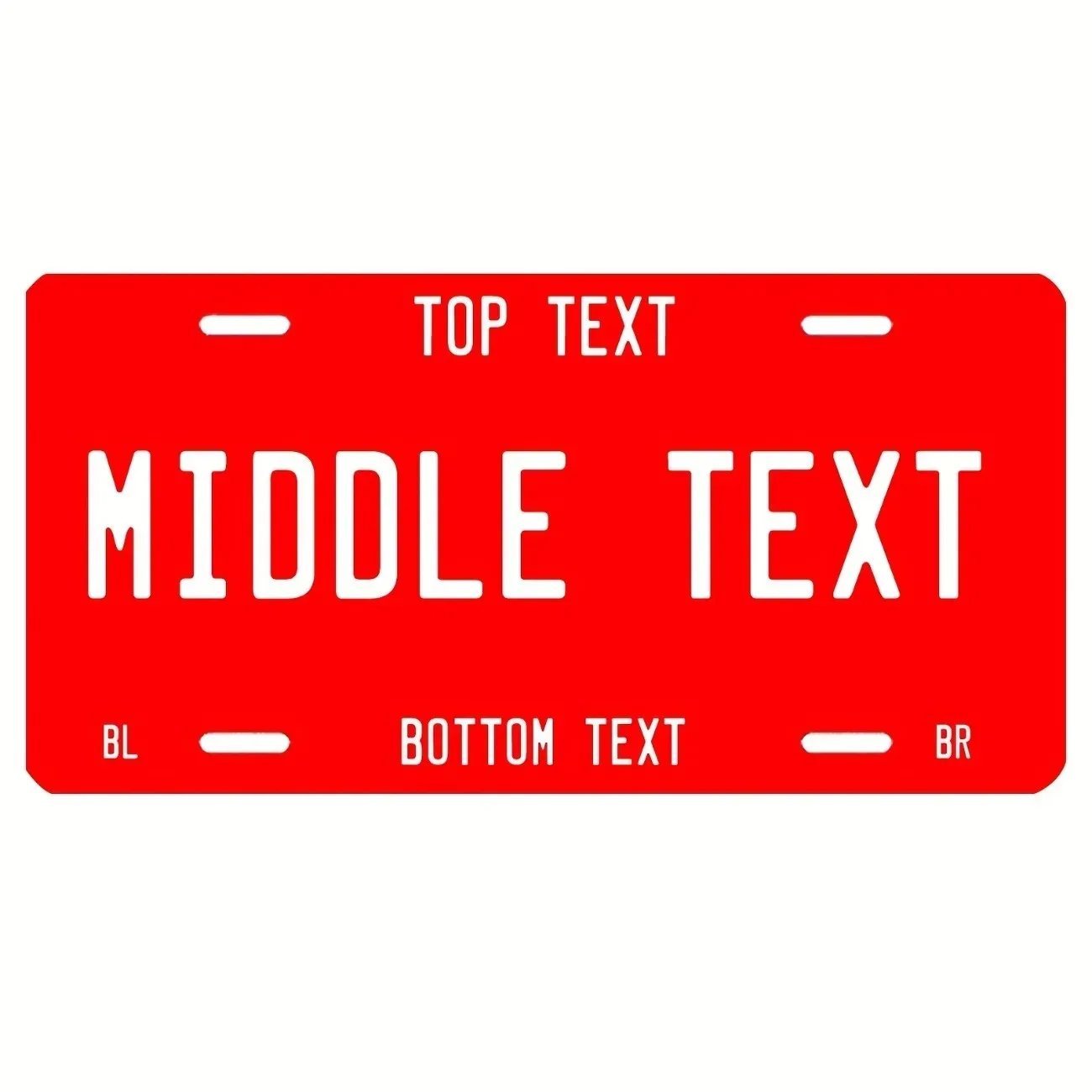 Anpassbares, personalisiertes Nummernschild aus Aluminium mit Text und Foto, nur dekorativ, Autodekoration, Weihnachtsgeschenk