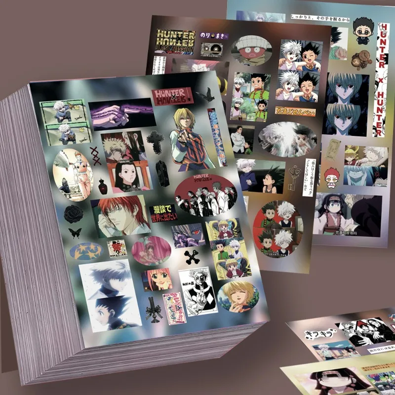 

8Pcs HUNTER×HUNTER High-End Die Cut Stickers Set DIY Aesthetic Desktop Collage Journaling Materials Waterproof Vinyl Sticker