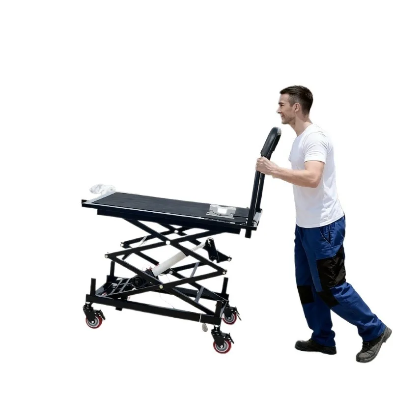 مقعد حصان كهربائي قابل للتعديل، قابل للطي، ديكور داخلي متنقل، منصة رفع مع جهاز تحكم عن بعد للقدم #5