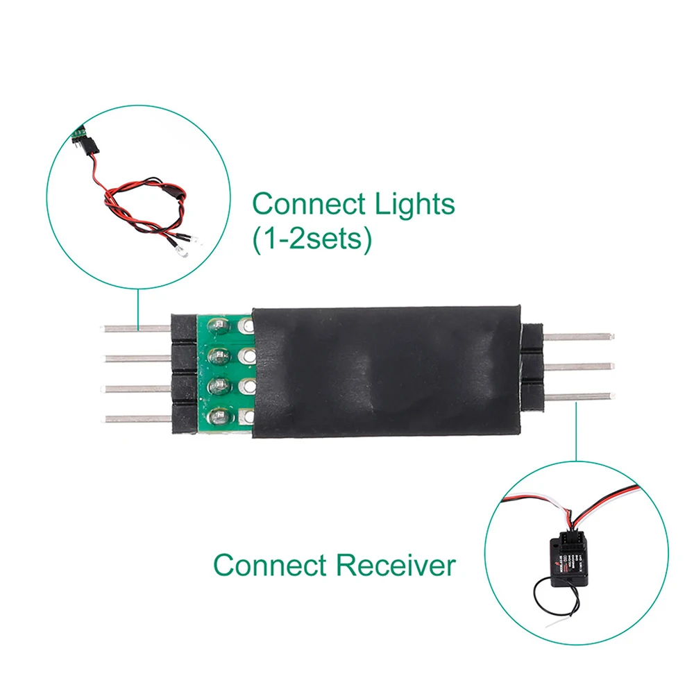 9IMOD 3PCS RC Car 3CH LED Light Control Switch Panel System Lamp Controller Module