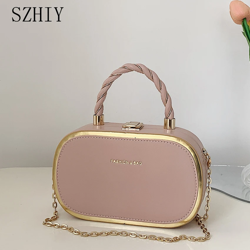 New Luxury Small Box Bag Women Fashion Designer Party Bags Girls Mini Shoulder Crossbody Purse Chain Pocket Clutch Fiesta Mujer