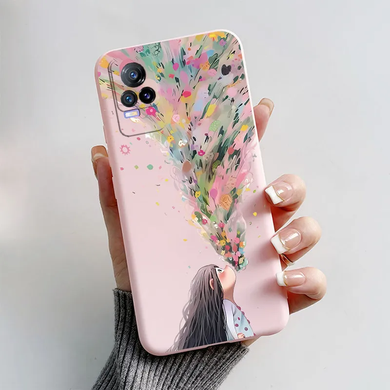 For Vivo V21 5G V2050 Case Popular Astronaut Butterfly Soft Silicone Back Cover For Vivo V21E V 21 V2061 V2066 VivoV21e Fundas