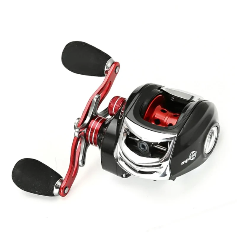 High Quality Mechanical Side Cover 8kg Max Drag Waterproof Baitcasting Wheel Gear Ratio 7.1:1 Metal Spool Fishing Reel