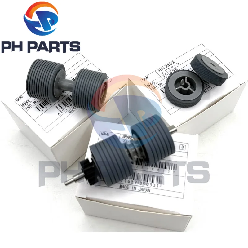 1SET X PA03575-K011 PA03575-K012 PA03575-K013 Pick Roller Brake Roller Separator Roller Kit used for Fujitsu fi-6400 fi-6420 fi-
