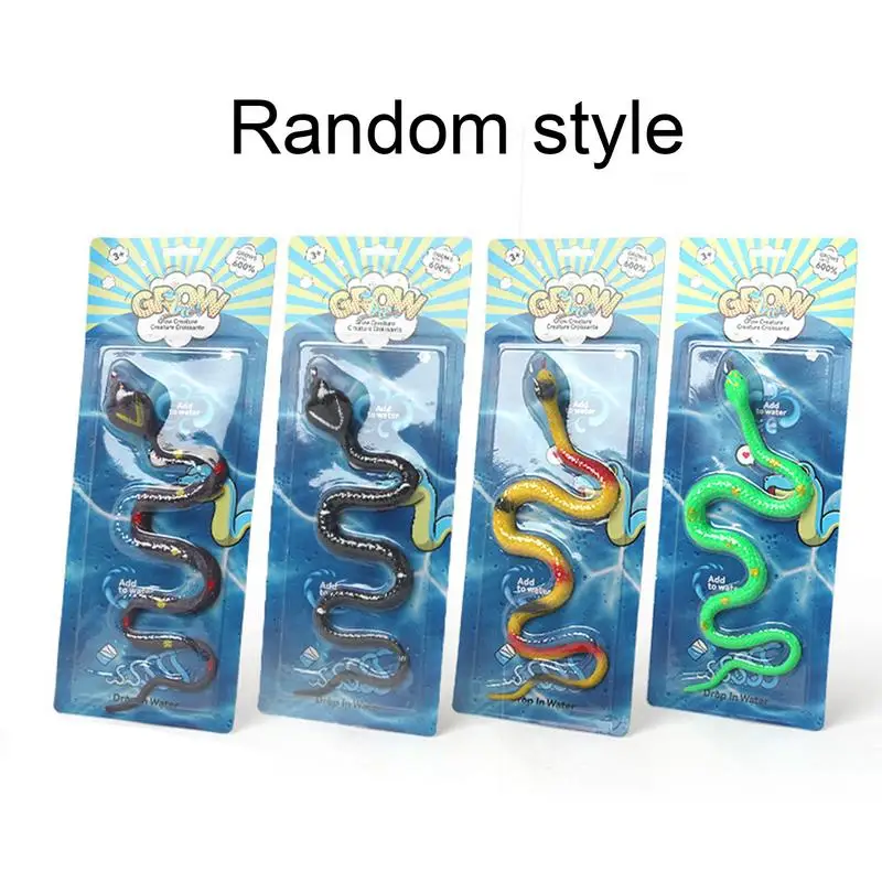 Water Growing Animals Water Growing Snake Animals Toys For Kids Learning Expandable Educational Game Sensory Tricky Props For