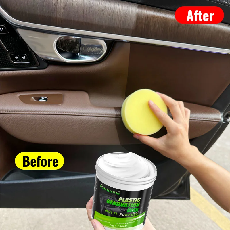 Farienne 150ML Multi-Purpose Plastic Wax Car Interior Scratch Repair Leather Polishing Paste And Plastic Restorer for Radiant