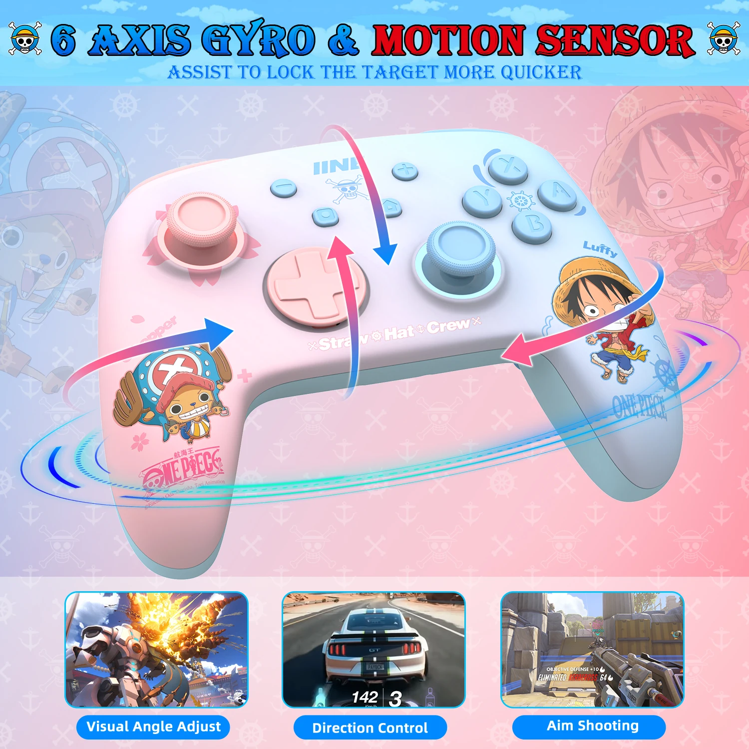 Iine Cartoon Design Wireless Pro Controller Weck makro kompatibel mit Nitendo Switch