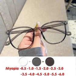 New Simple Plain Face Photo Frame Anti-Blue Light Glasses with Myopic Glasses Option Degrees Fashion All-Match Female Fashion