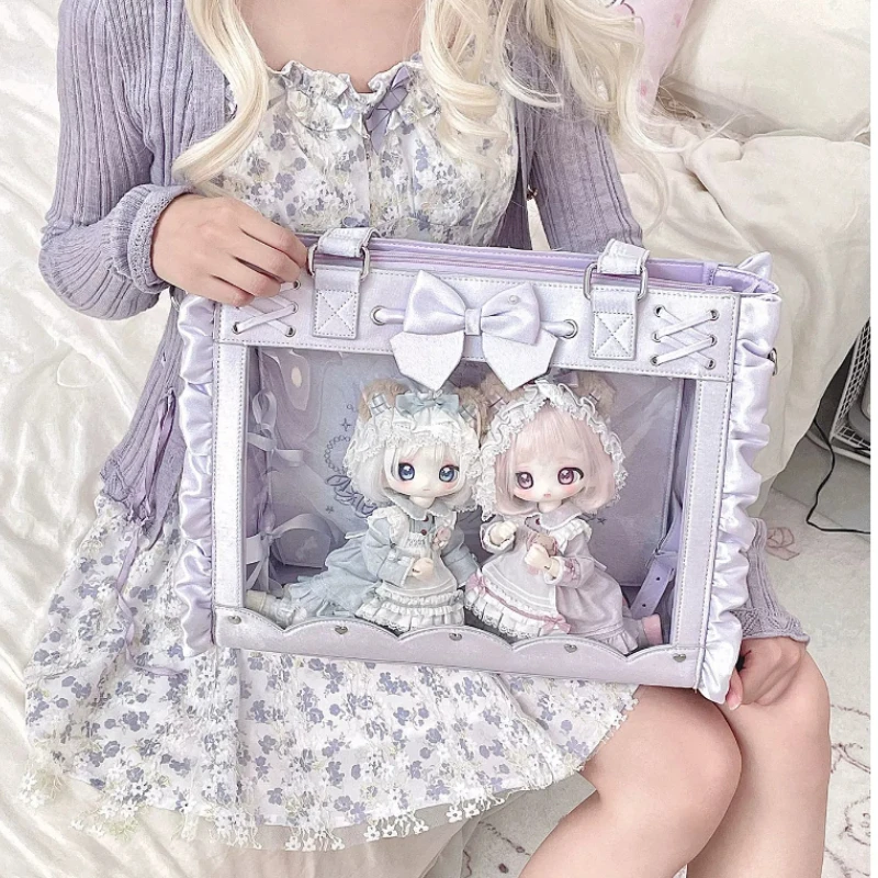 Animation Two-dimensional Shoulder Bag Original 4 Points 6 Points Bjd Baby Bag Out Bag Large Capacity Messenger Satin BJD Bags