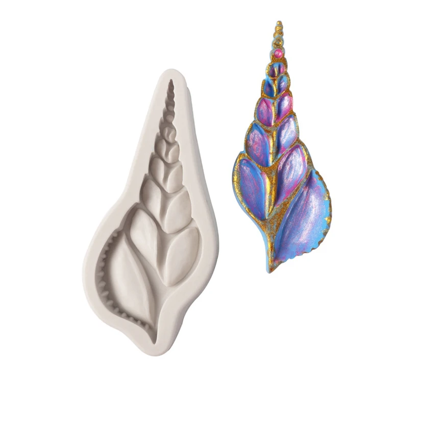 قالب سيليكون محارة حصان البحر Sugarcraft كب كيك الشوكولاته الخبز العفن فندان أدوات تزيين الكعكة