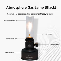 MOUNTAINHIKER Outdoor Camping Gas Tank Lamp Lightweight Portable Emotional Camping Tourist Lamp Energy-saving Long-lasting Light