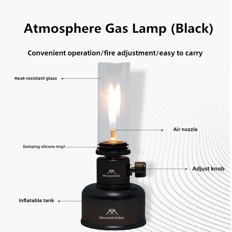 Mountainhiker Outdoor Camping Gas Tank Lamp Lightweight Portable Emotional Camping Tourist Lamp Energy-saving Long-lasting Light