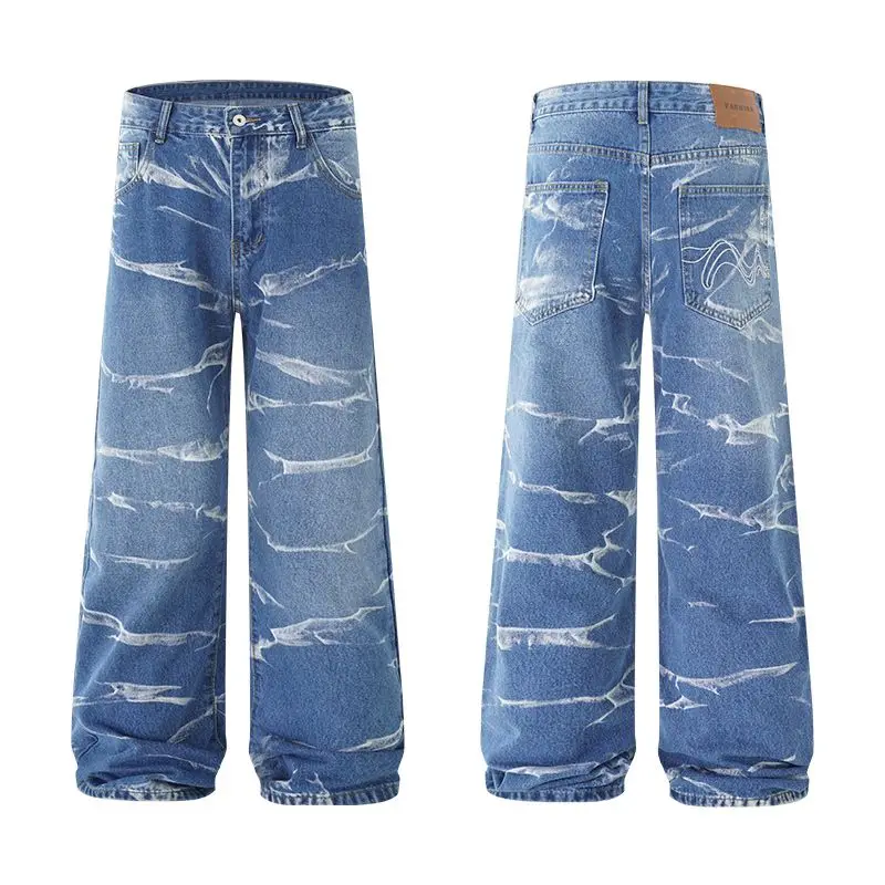 

Autumn Winter Brand Men's Fit Straight Solid Cotton Stretch Jeans Business Casual High Waist Thin Blue Jeans Mens Pants Fashion