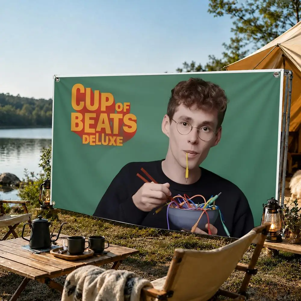 Lost Frequencies Disc jockey Flags Banner for Camping Decoration Outdoor & Garage Wall Hanging Decorations