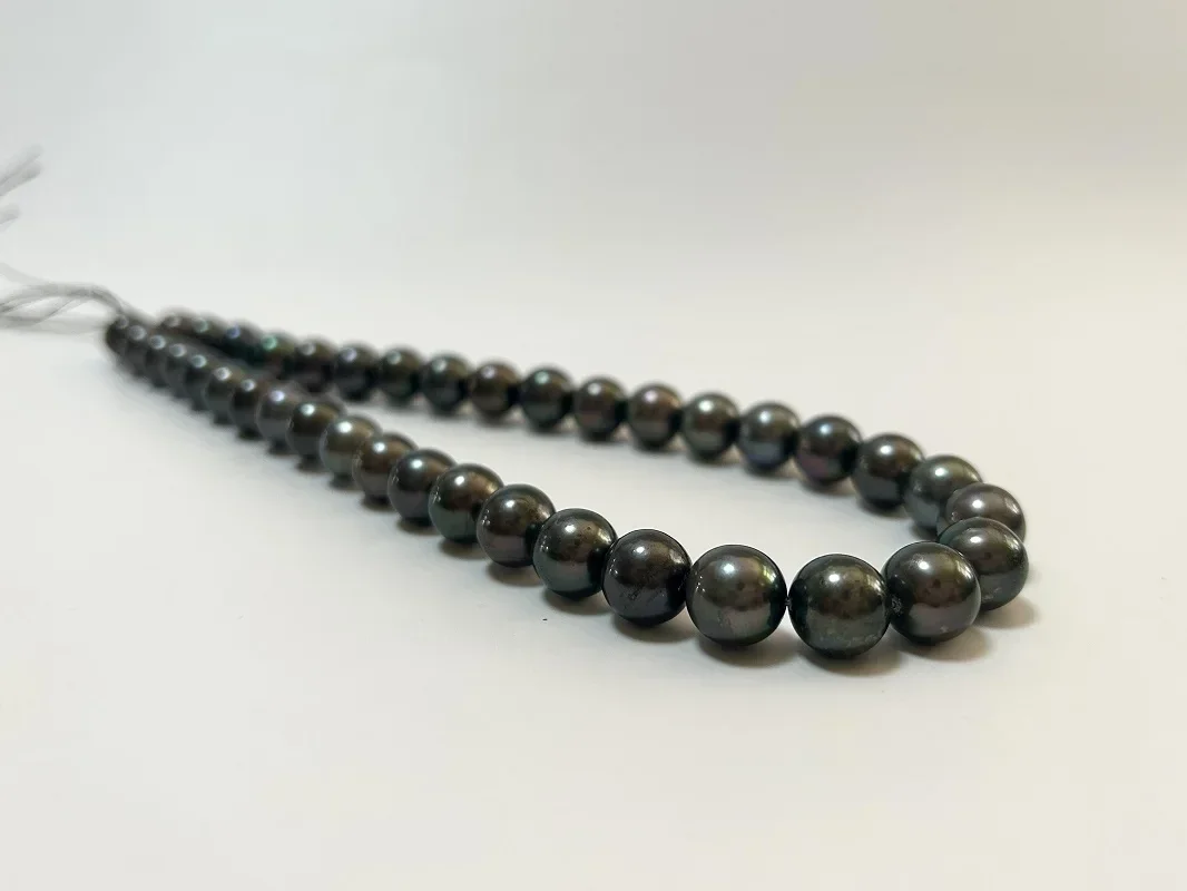 Elegant 925 Sterling Silver Women's Necklace 11-12mm Tahitian Black A Little Flaw Round Pearls Necklace Jewelry Gifts Pendnats