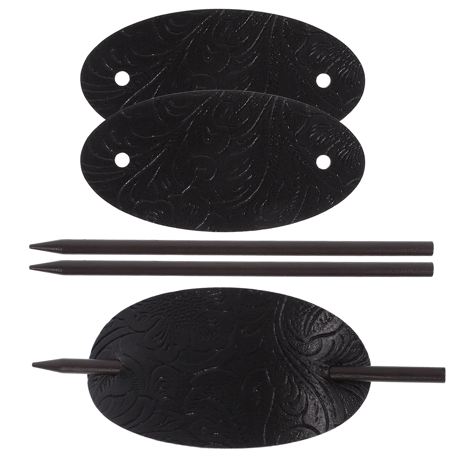 

3 Pcs Hairpin Accessories for Girls Long Stick Women Headdress Bun Barrette with Miss Holder Clip