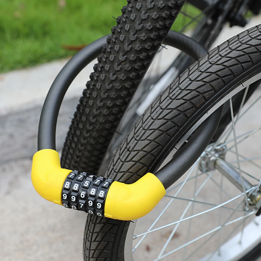 MTB Bicycle Wire Locks 5-Digit Code Bike Motorcycle Combination Steel Cable Lock Road Bicycle Accessories