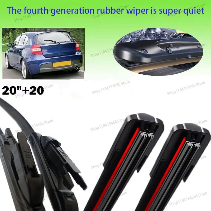 Misima Windshield Windscreen Wiper Blades For BMW 1 Series E81 E87 Front Rear Window Set 2004 2005 2006 2007 2008 2009 2010
