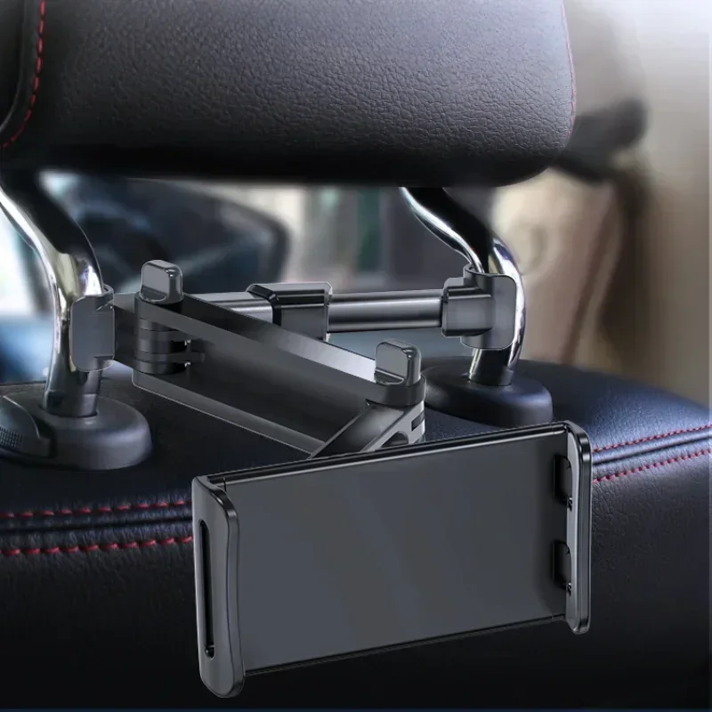 1PC Car mobile phone tablet holder the folding bracket behind the telescopic car pillow is foldable convenient and comfortable