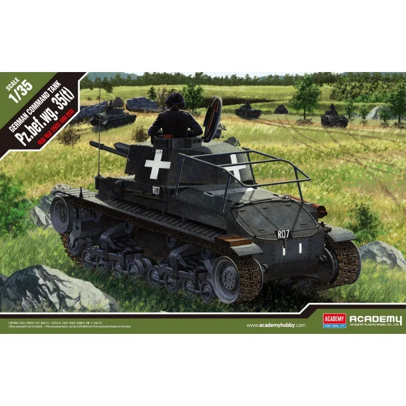 

1/35 Academy model 13313 Pz.bef.wg 35t Command Tank assembly Scale diy toys Model Kit