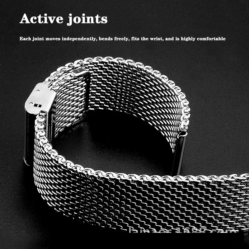 1.0 Milanese Mesh Stalen Band 18mm 20mm 22mm 24mm voor Seiko voor DW Roestvrij Polsband vervanging Metalen Armband Accessoires