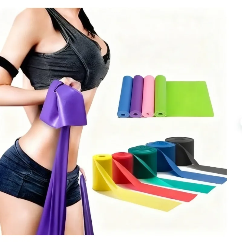 

Soft Elastic Bands for Flexibility & Strength Training Portable Exercise Resistance Bands - Complete Home Workout Kit