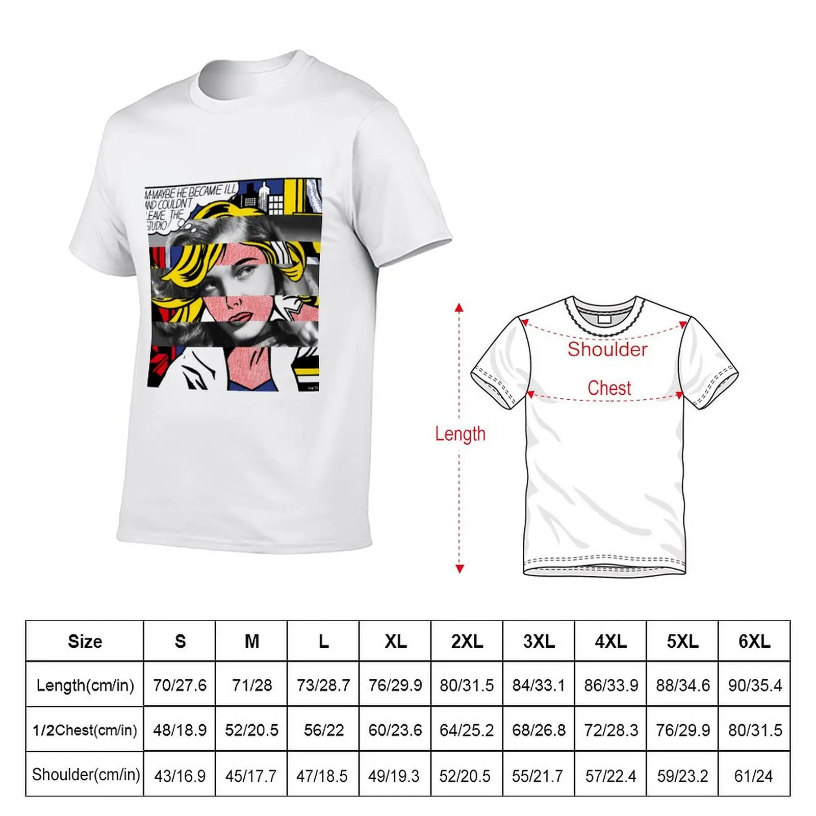 New M-Maybe by Roy Lichtenstein and Lauren Bacall T-Shirt sports fan t-shirts tops t shirt men