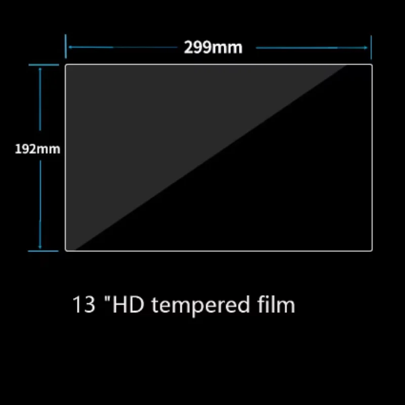 13.1 Inch Car Tempered Glass For Radio DVD GPS LCD Full Touch Screen Film Sticker Protective HD Large-screen Auto Accessories