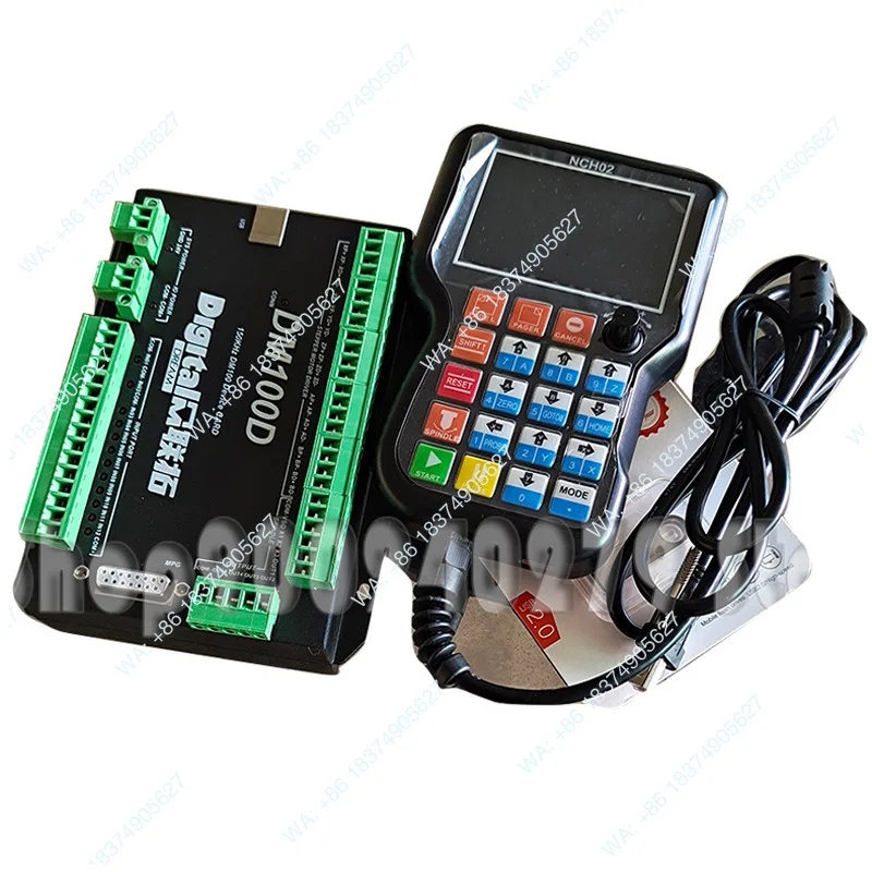 1pcs Engraving Machine Motion Control System NCH02 Upgraded DM100 3/4/5 Axis Handheld Offline Controller