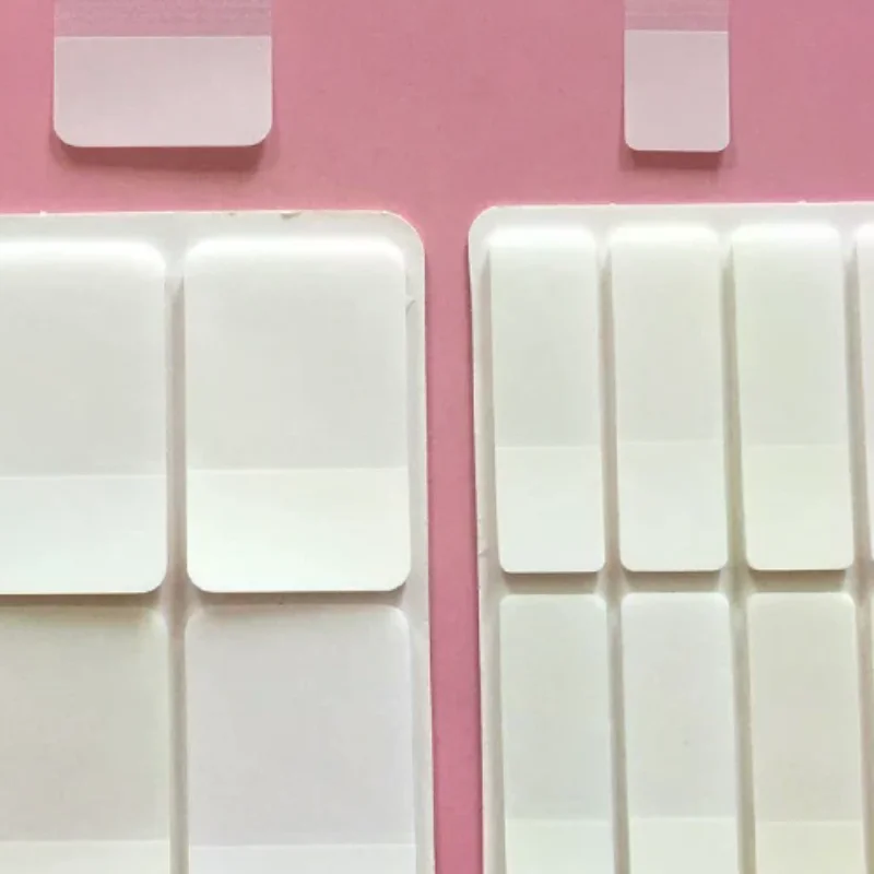 

80/160 Pages Frosted Simple Pure White Index Stickers Transparent Label DIY Sticky Notes Office School Supplies