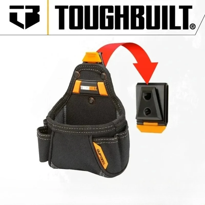 TOUGHBUILT Waist Tool Pouch Durable Wear Resistant Tool Bag Belt Compatible For Construction Work Hand Tool Storage Organizer