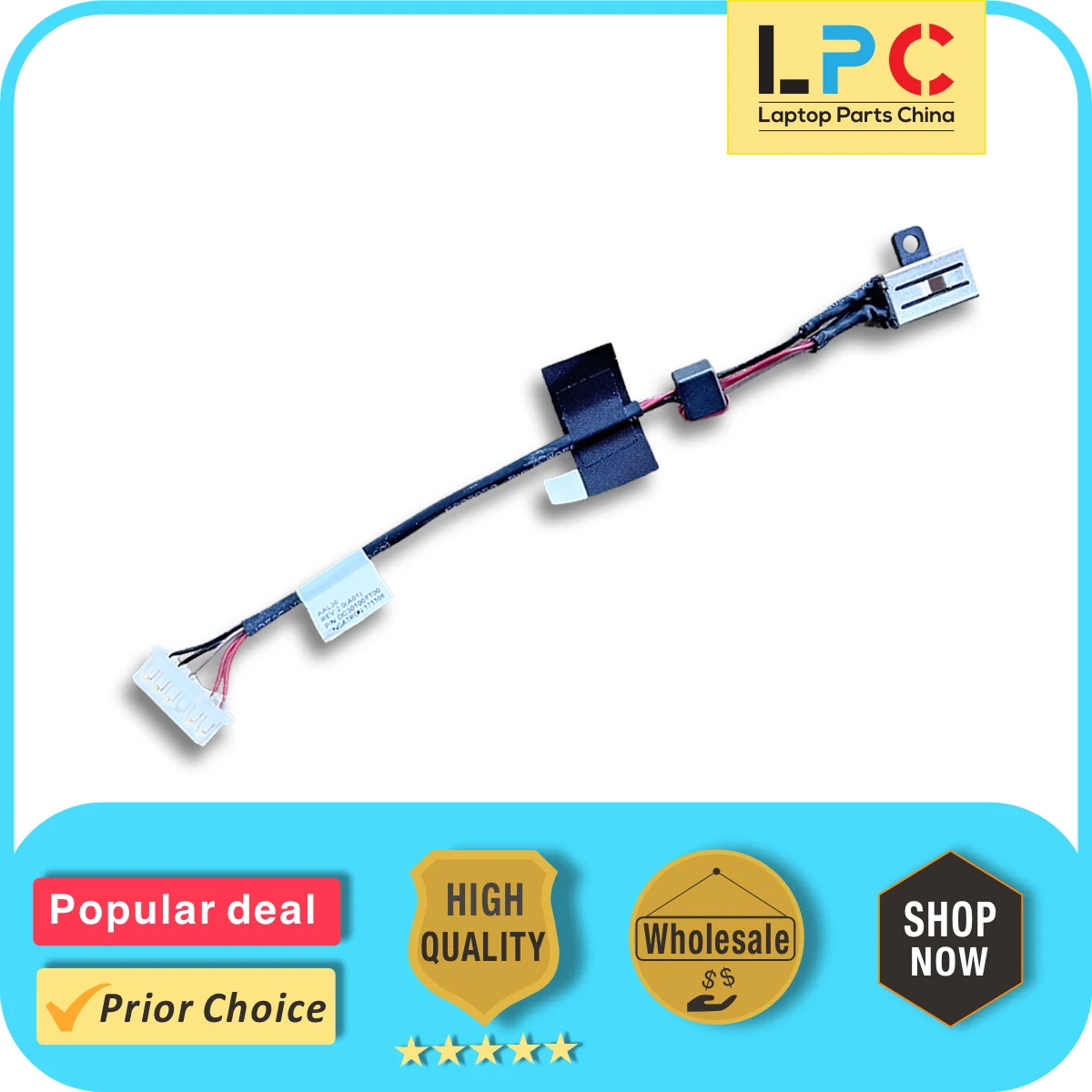 For Lenovo Ideapad Flex 4-1580 DC Power Jack Charging Port Socket Connector with Cable New DC30100Z100