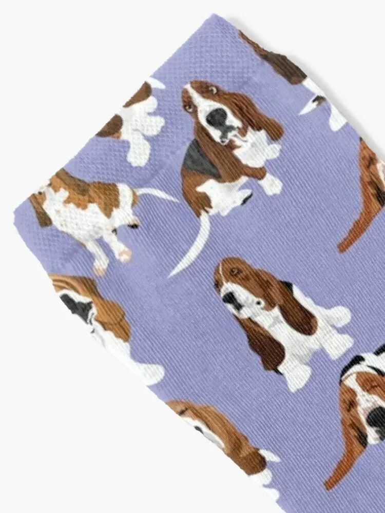 Basset Hounds Socks Antiskid soccer moving stockings snow kids Man Socks Women's