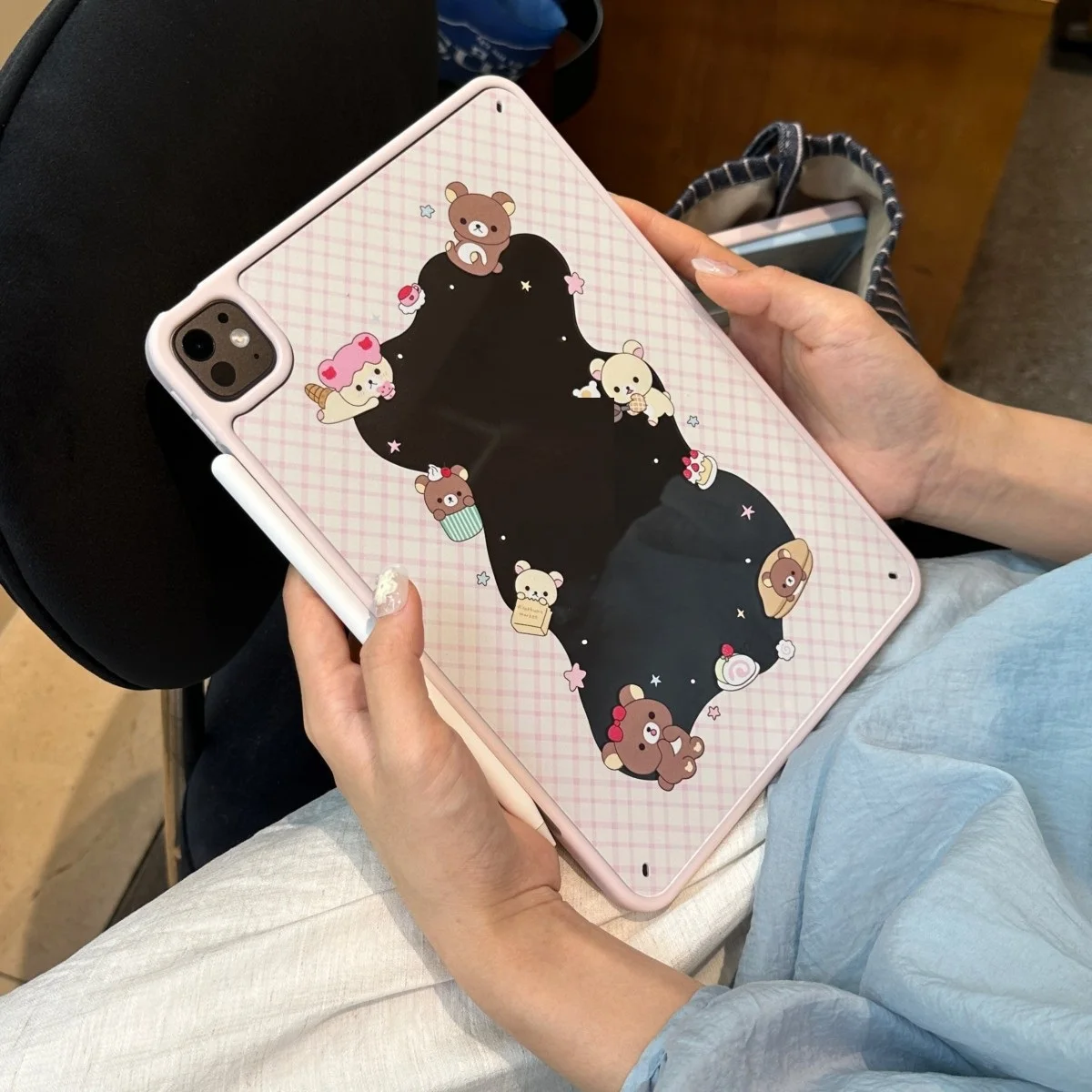 حافظة لجهاز آيباد ميني 6/7/A16/Air 11/13/Pro11/13 2024/2025/Air 5th/Air 4th Star غطاء لوحي